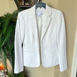 Brand New Bar III White Lined Tailored Blazer Suit Jacket Office Summer Business